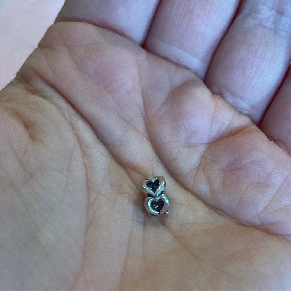 Pandora Open Heart Silver Spacer Charm View 6